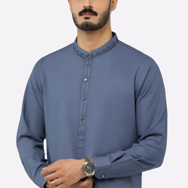 Grey Wash & Wear Shalwar Kameez